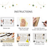 Instructions for applying an Islamic wall art decal featuring Bismillah and Alhamdulillah vinyl sticker