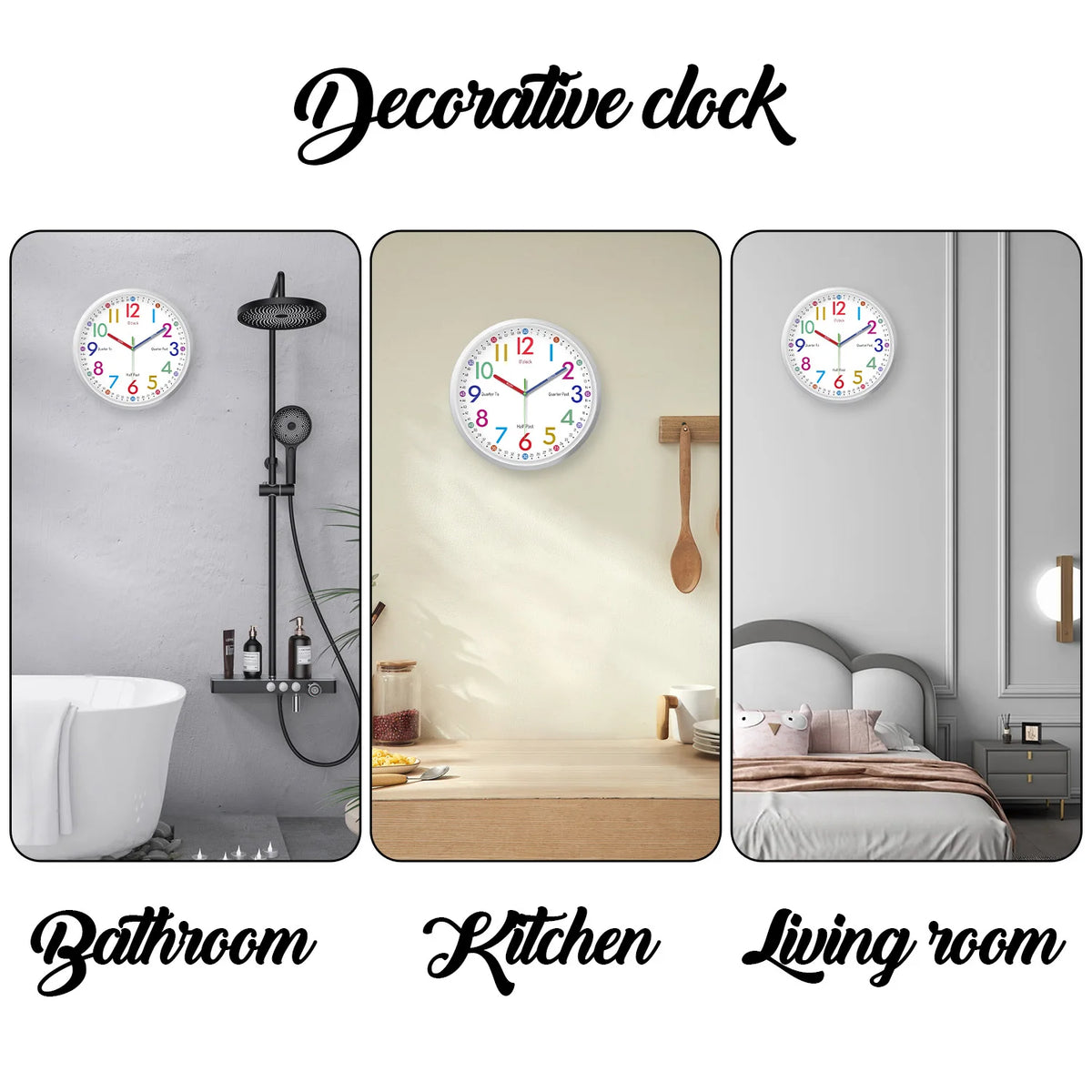Minimalist 8-Inch Silent Quartz Wall Clock