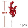 Artificial Red Berry Branches for Christmas Decor