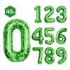 Giant Green Pixel Number Foil Balloon for Birthday Parties