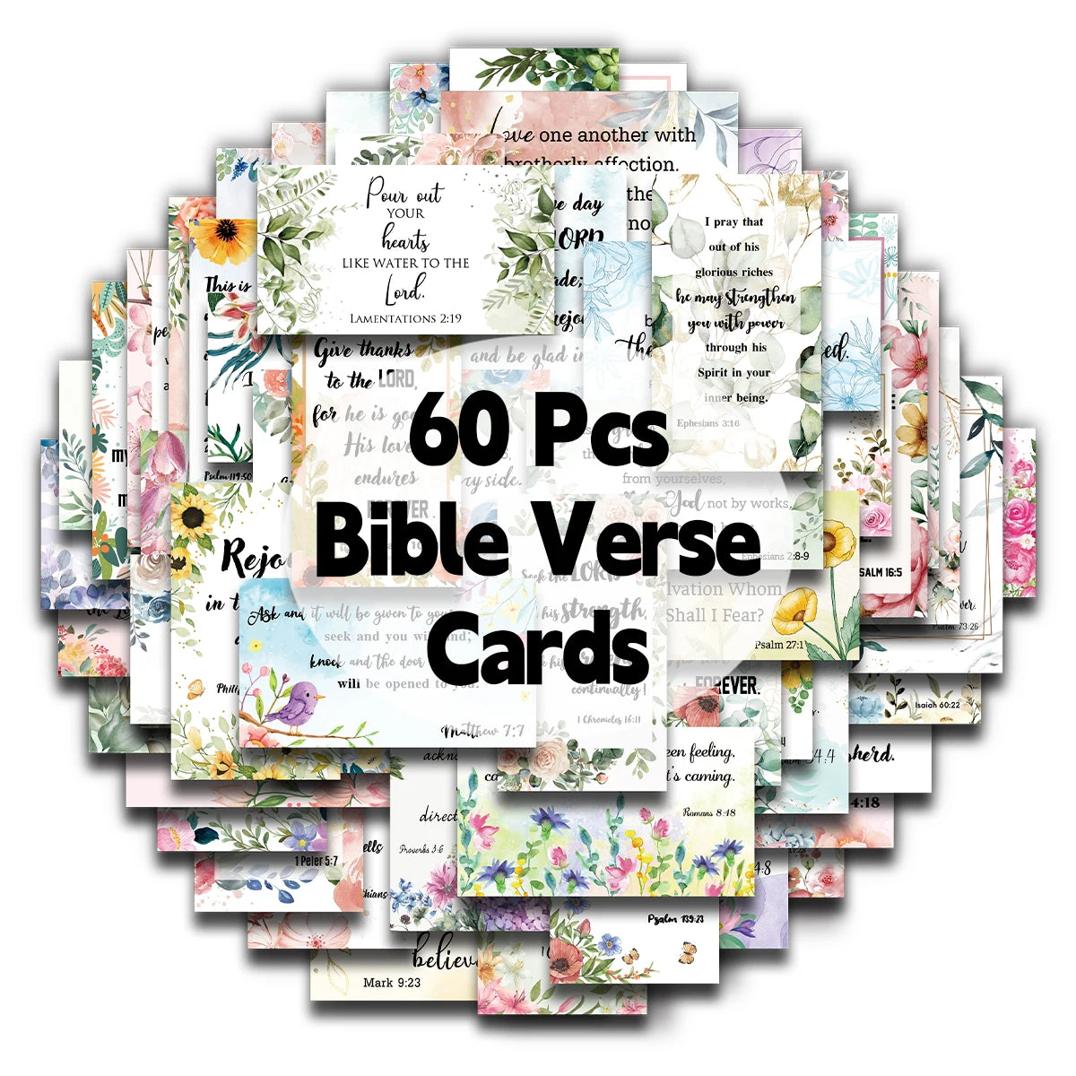 Bible Verse Scripture Cards – Inspirational Christian Encouragement Cards