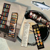 A set of decorative cartoon reading bookmarks featuring various designs and illustrations.