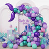 Purple Mermaid Birthday Party Supplies Kit for Girls