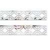 Decorative edge and corner trim for walls made of self-adhesive 3D acrylic mirror stickers