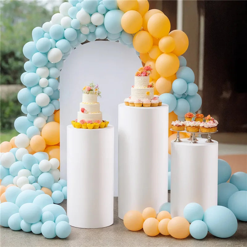 Spandex Cylinder Stand Covers for Weddings and Events