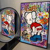 Graffiti Teddy Bear Art Print – Edgy Wall Decor