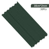 A rectangular strip of dark green artificial flower stems, 30cm by 2mm, sold in a pack of 50 pieces.