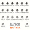 A set of ten silver mini disco ball ornaments, each measuring 5cm/1.97in.