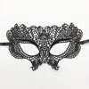 Elegant black lace half face mask for masquerade and costume parties