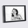 Elegant Wooden Picture Frame with Artistic Canvas Print
