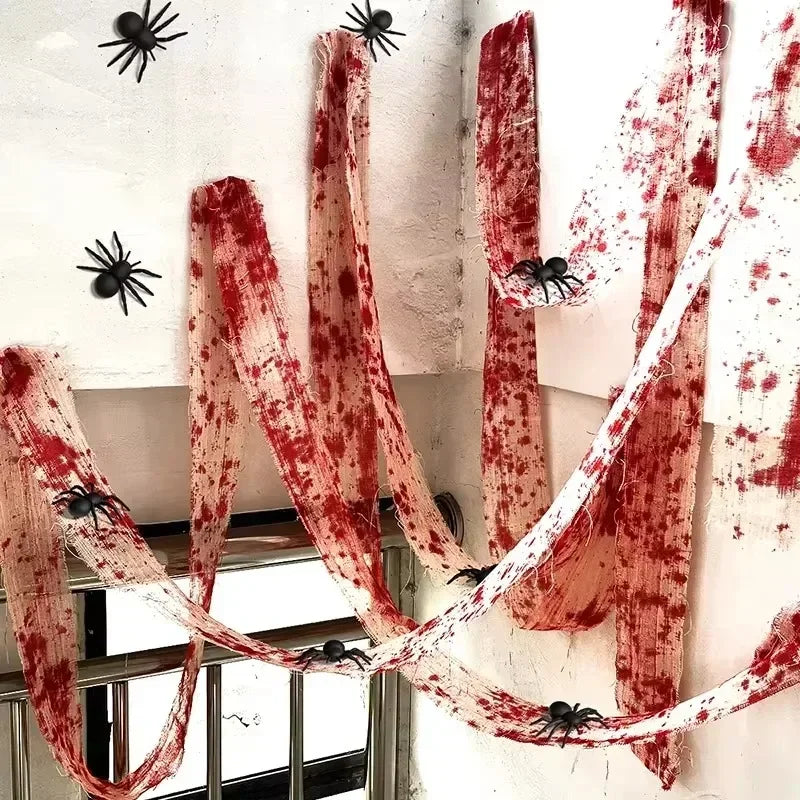 Creepy Blood-Stained Gauze Roll for Halloween Costumes & Decor