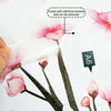 Pink cherry blossom tree wall stickers with adhesive backing and removable.