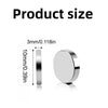 A round silver disc magnet with a measurement indicator showing 3mm or 0.118 inches.