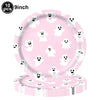 A set of 10 pink ghost Halloween party plates and napkins.