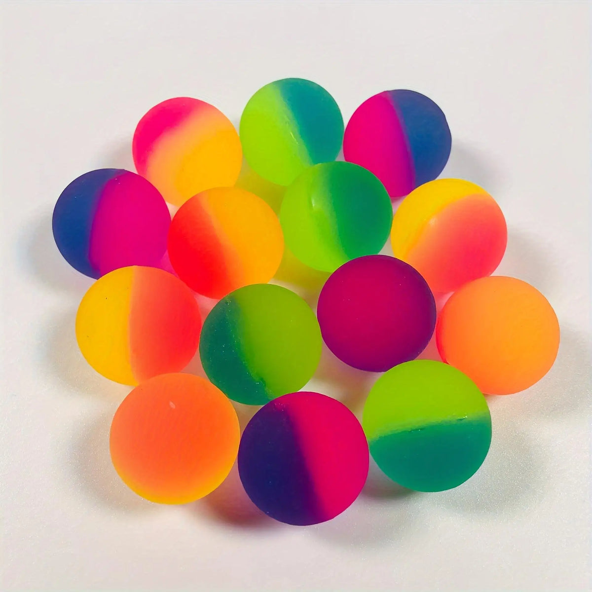 Rainbow Bouncy Balls for Party Favors and Prizes (20-Pack)