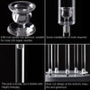 Candelabre en acrylique avec ouverture pour coupe et installation à vis pour bougies chauffe-plat LED