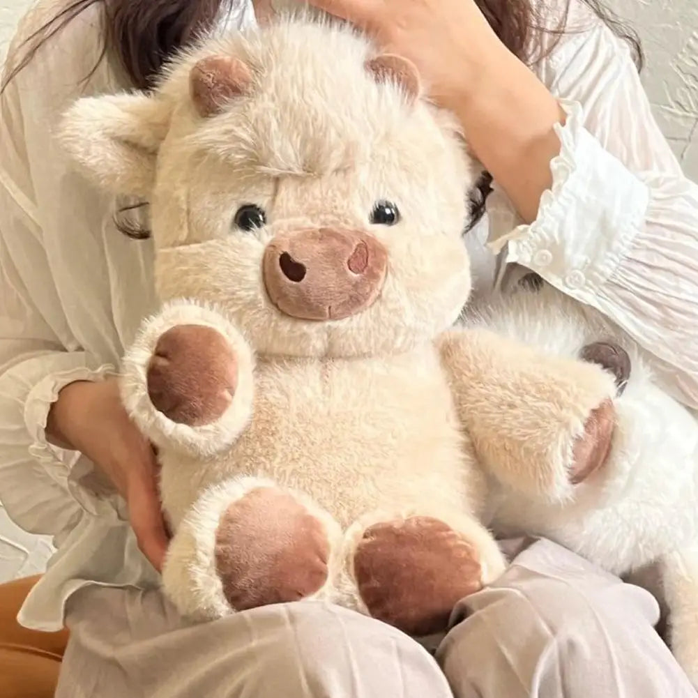 Adorable Running Pig Plush Toy – Soft Calf Stuffed Animal Pillow, 17.7 Inches