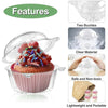Clear dessert packaging box with two buckles, made of clear material, safe and non-toxic, and lightweight and portable.