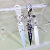 Gothic Kunai Dagger Ornament – Handcrafted Hanfu Accessory & Desk Display