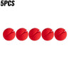 Five bright red foam balls shaped like clown noses for costumes and parties