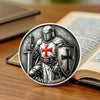 Silver-Plated Knight Crusader Souvenir Coin