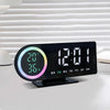 LED Digital Alarm Clock with 7-Color Display