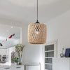 Handcrafted Woven Rattan Lampshade for Warm Ambient Lighting