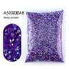 Bag of A50 deep purple resin rhinestones for crafting