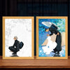 Anime Satoru Gojo LED Lighted Photo Frame with Three Color Modes