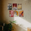 A set of vintage beer metal signs featuring various beer brands and slogans for decor.