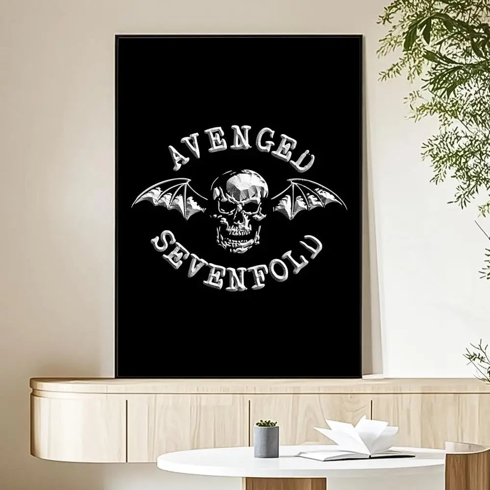 Avenged Sevenfold Band Art Canvas Poster - Eco-Friendly Waterproof Wall Decor