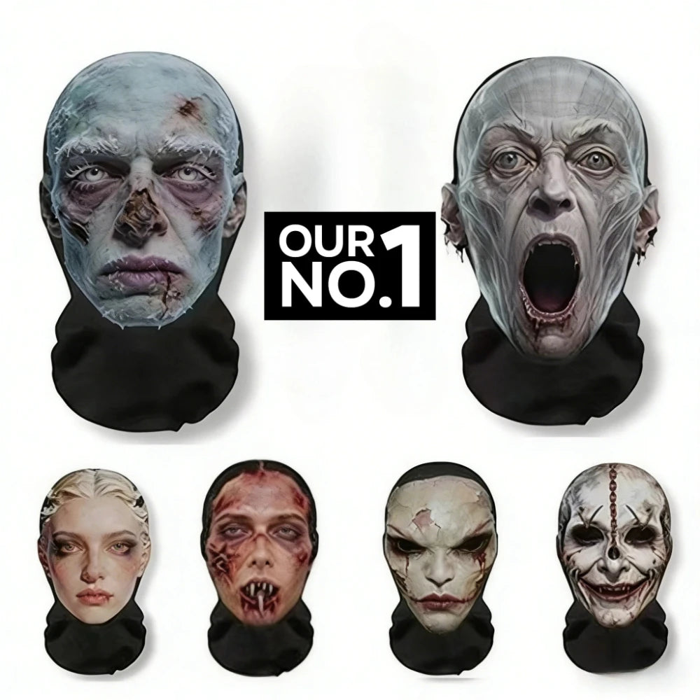 3D Scary Skull Horror Face Mask for Halloween