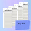 Pack of beige pearl self-adhesive rhinestone embellishments in various sizes