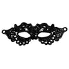 Elegant black lace half face mask for masquerade and costume parties