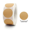 A roll of heart-shaped seal stickers in beige and white packaging for crafting and packaging.