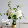 Lifelike Latex Hydrangea Stems for Weddings & Home Decor (Set of 4)