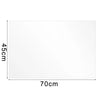 A rectangular white wall sticker measuring 45cm by 70cm.