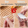 Comparison showing a product with adhesive backing versus another that requires self-gluing for DIY custom fridge magnets