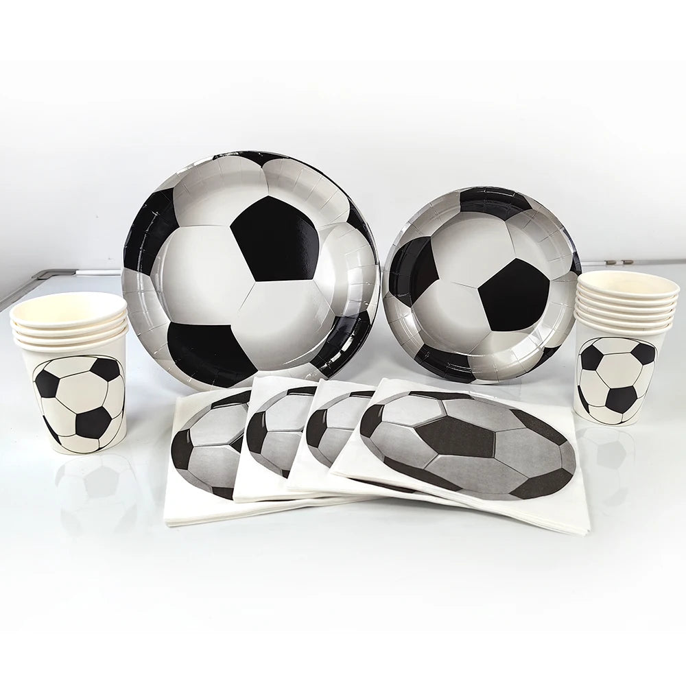 Soccer Party Disposable Tableware Set
