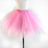 Pink tulle tutu skirt displayed on a mannequin