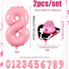 40-Inch Cowboy Cow Number Foil Balloon Set