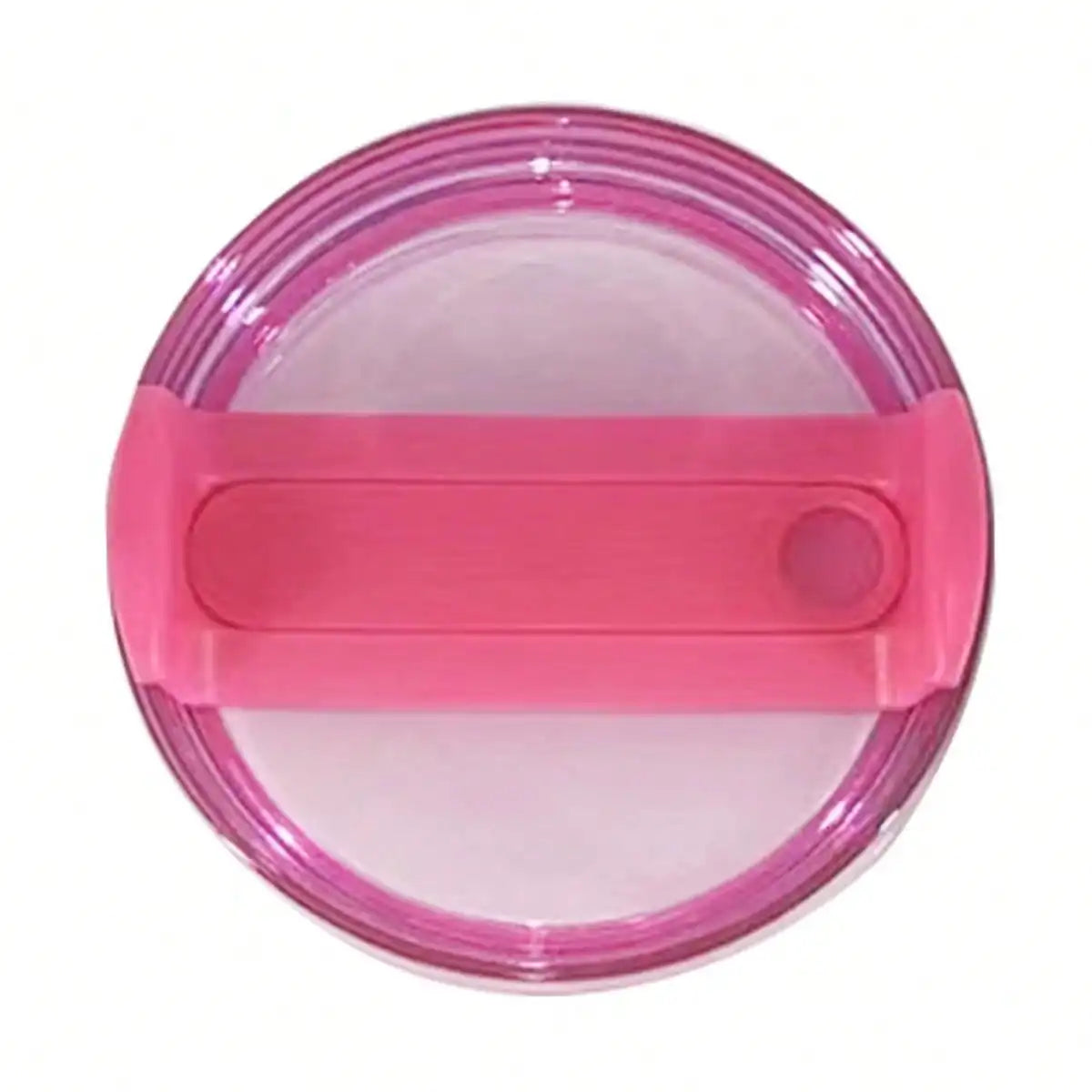 Pink plastic replacement lid for a 40 oz cup, designed as a spill resistant cover.
