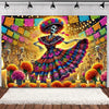 Day of the Dead Skeleton & Floral Backdrop for Party Photo Booth