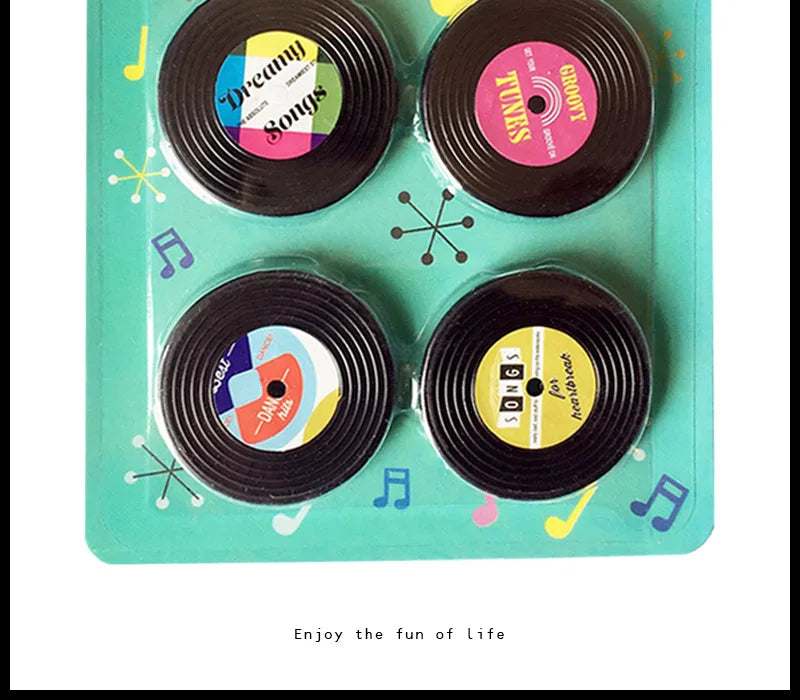 Retro Cassette Tape Fridge Magnets (Set of 4)