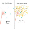 Design split showing Receive Design and DIY Finish concepts for a customizable fingerprint tree canvas print guestbook