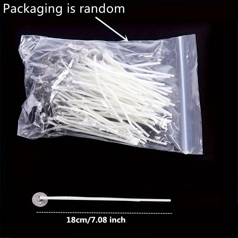 Smokeless Candle Wicks for Soy Wax and Pillar Candles (100-Pack)