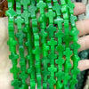 Natural Stone Cross Beads for Jewelry Making