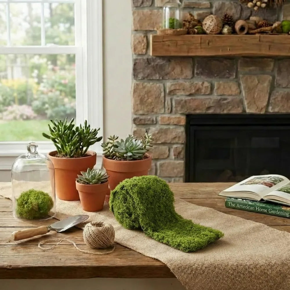 Artificial Moss Mat for Table Runner and DIY Decor