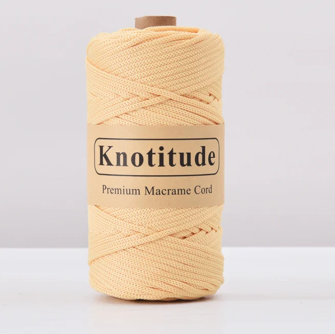 4mm Polyester Macrame Cord - 300g Spool for Knitting & DIY Crafts