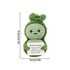 Handmade crochet positive potato doll with an inspirational slogan pocket hug gift